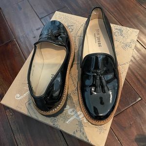Black loafers